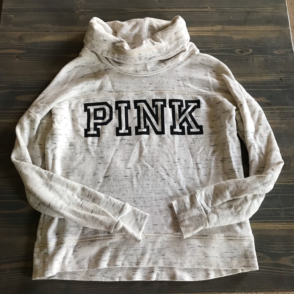 PINK cowl neck sweatshirt
